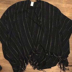 Black one size fits all shawl